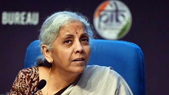 Budget 2024: Union Finance minister Nirmala Sitharaman. (Ajay Aggarwal/HT Photo)