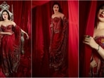 Tamannaah Bhatia's latest photoshoot is all about glamour and sartorial elegance as she redefines saree couture by incorporating modern elements to serve fresh ethnic fashion inspirations. Her pictures are doing the rounds on social media and fashion lovers are taking notes. We can't help but swoon over her chic looks. Scroll down to know more about her breathtaking appearance.(Instagram/@tamannaahspeaks)