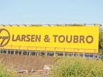 L & T, Larsen and Toubro hoarding in Mumbai.