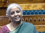 Finance minister Nirmala Sitharaman attends the proceedings of the Lok Sabha during the Monsoon Session of the Parliament, in New Delhi.(SansadTV) Finance minister Nirmala Sitharaman attends the proceedings of the Lok Sabha during the Monsoon Session of the Parliament, in New Delhi.(SansadTV)