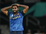 Sri Lanka's Nuwan Thushara has been ruled out with a fractured left thumb(AFP) Sri Lanka's Nuwan Thushara has been ruled out with a fractured left thumb(AFP)