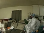 In this image taken from body camera video released by Illinois State Police, Sonya Massey, second from left, talks with former Sangamon County Sheriff’s Deputy Sean Grayson inside her home in Springfield, Ill., July 6, 2024. (Illinois State Police via AP) In this image taken from body camera video released by Illinois State Police, Sonya Massey, second from left, talks with former Sangamon County Sheriff’s Deputy Sean Grayson inside her home in Springfield, Ill., July 6, 2024. (Illinois State Police via AP)