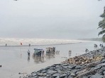 Mumbai, India - July 19, 2024: A view of the Gorai Beach in Mumbai, India, on Friday, July 19, 2024. (Photo by Satish Bate/ Hindustan Times) (Hindustan Times) Mumbai, India - July 19, 2024: A view of the Gorai Beach in Mumbai, India, on Friday, July 19, 2024. (Photo by Satish Bate/ Hindustan Times) (Hindustan Times)