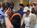 Shah Rukh Khan, Gauri Khan and AbRam Khan were spotted at the Mumbai airport.
