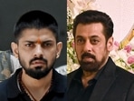 Gangster Lawrence Bishnoi and Bollywood actor Salman Khan 