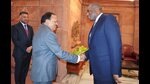 New Delhi: UK Foreign Secretary David Lammy and NSA Ajit Doval during a meeing in New Delhi, Wednesday, July 24, 2024. India and the UK have formed a new Technology Security Initiative (TSI) to enhance collaboration in critical sectors. (PTI Photo) (PTI)