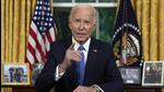 President Joe Biden addresses the nation from the Oval Office of the White House in Washington, on Wednesday (AP) President Joe Biden addresses the nation from the Oval Office of the White House in Washington, on Wednesday (AP)