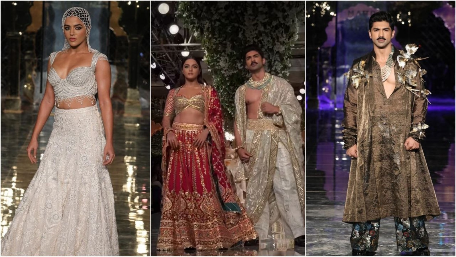 Wamiqa Gabbi and Taha Shah bring royal elegance to India Couture Week