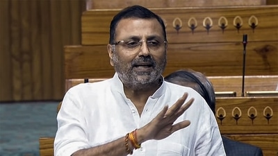 BJP MP Nishikant Dubey speaks in the Lok Sabha. (ANI) BJP MP Nishikant Dubey speaks in the Lok Sabha. (ANI)