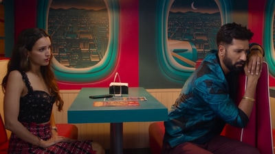 Triptii Dimri and Vicky Kaushal in a still from Bad Newz. Triptii Dimri and Vicky Kaushal in a still from Bad Newz.