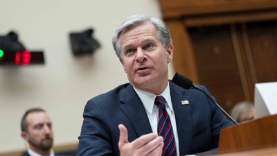 FBI Director Christopher Wray appears before the House Judiciary Committee on Capitol Hill in Washington, DC, on July 24, 2024. (AFP) FBI Director Christopher Wray appears before the House Judiciary Committee on Capitol Hill in Washington, DC, on July 24, 2024. (AFP)
