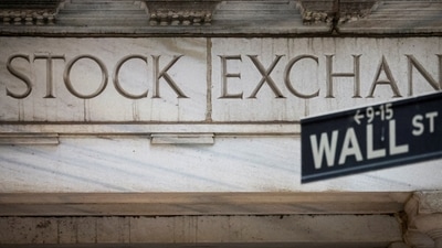 US stock market: The Wall Street entrance to the New York Stock Exchange (NYSE) is seen in New York City, US. (Reuters)