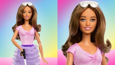 Mattel's first-ever blind Barbie doll. (Instagram/Barbie) Mattel's first-ever blind Barbie doll. (Instagram/Barbie)