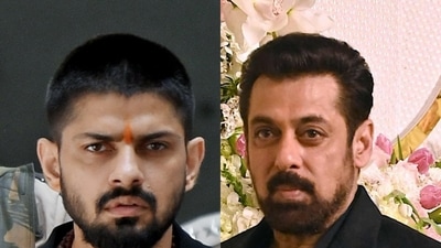 Gangster Lawrence Bishnoi and Bollywood actor Salman Khan
