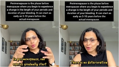 "While perimenopause is a natural phenomenon, it does bring about a few changes in the body,” read Rujuta Diwekar’s post. (Instagram/@rujuta.diwekar) "While perimenopause is a natural phenomenon, it does bring about a few changes in the body,” read Rujuta Diwekar’s post. (Instagram/@rujuta.diwekar)