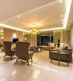 The living room space of the apartment. (Sunteck) The living room space of the apartment. (Sunteck)