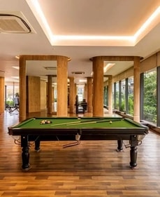 The indoor play area of the apartment. The indoor play area of the apartment.