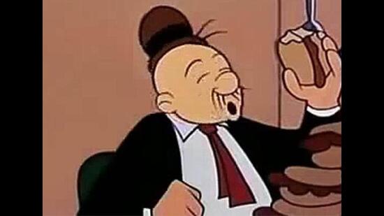 Wimpy, a character in Popeye, devoured hamburgers all the time.