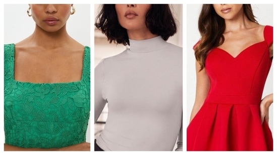 Every neckline has its unique feature. It's a defining factor of the outfit. It's vital to be able to accessorise these necklines the right way. A good necklace can make or break a neckline, and the dress eventually.&nbsp;(Pinterest)