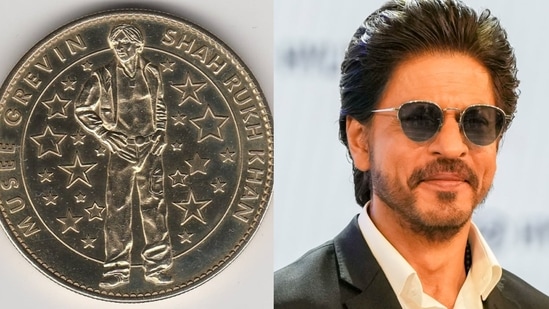 Shah Rukh Khan is the first Indian actor to receive a customised gold coin from the Grévin Museum