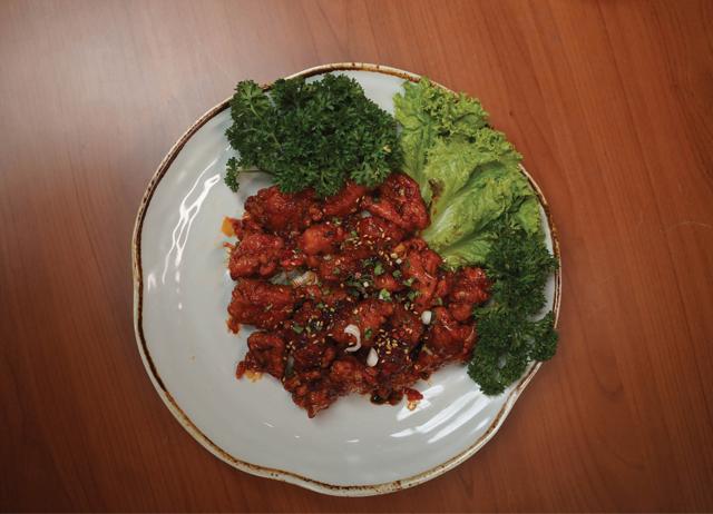 Gung The Palace serves traditional meals such as Korean spicy chicken.