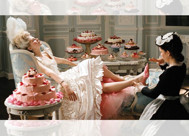 When Sofia Coppola directed Marie Antoinette (2006), pastries conveyed the idea of decadence . When Sofia Coppola directed Marie Antoinette (2006), pastries conveyed the idea of decadence .