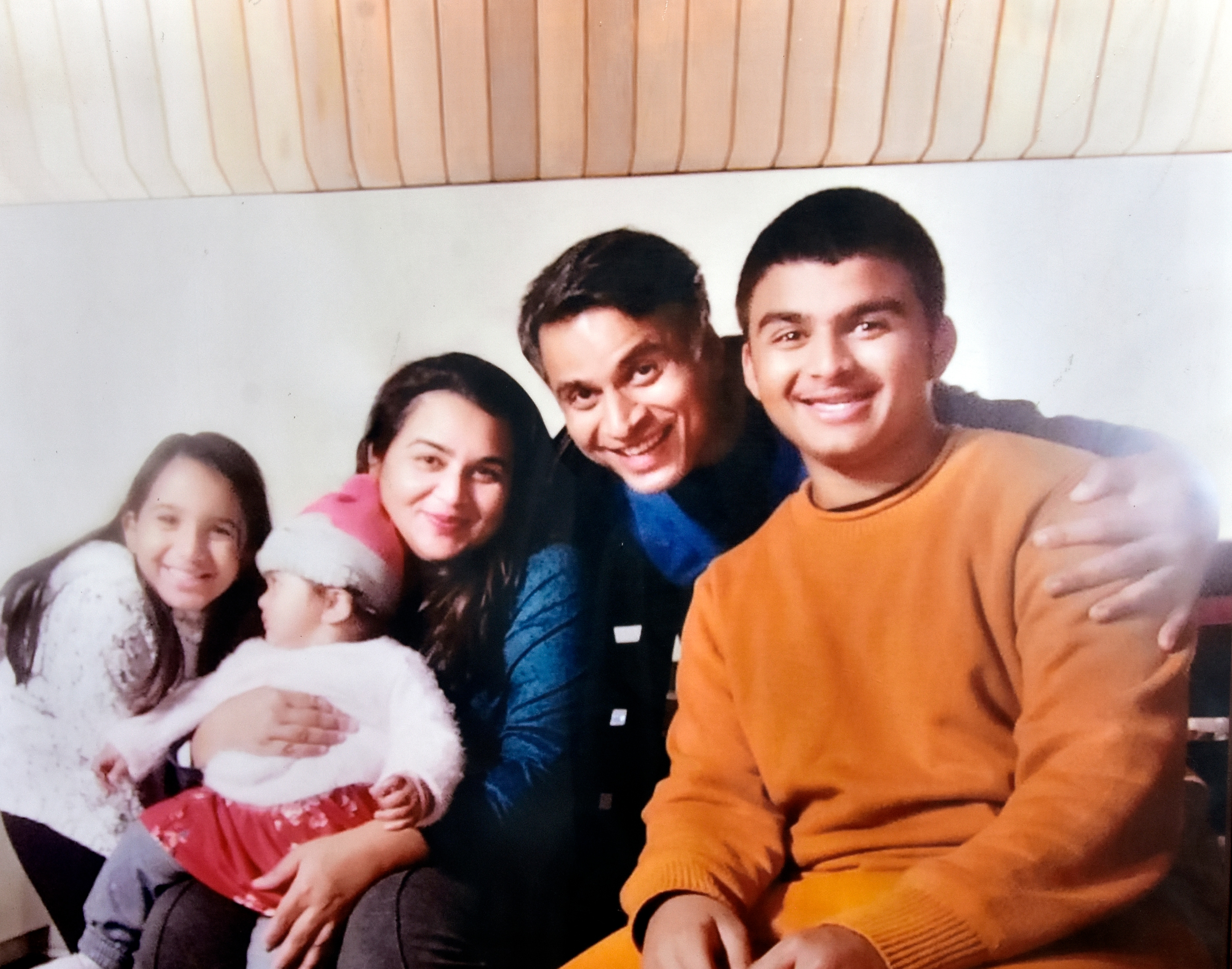 Karan Nayyar with his wife, Harneet and children Mannansh, Masha and Maina Karan Nayyar with his wife, Harneet and children Mannansh, Masha and Maina