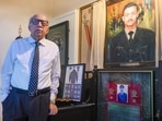 A photo of Captain Vijayant Thapar, a Kargil war martyr and his father retired Colonel VN Thapar (Photo by Sunil Ghosh / Hindustan Times) A photo of Captain Vijayant Thapar, a Kargil war martyr and his father retired Colonel VN Thapar (Photo by Sunil Ghosh / Hindustan Times)