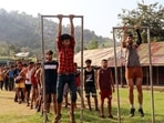 The Rashtriya Rifles conducts a preparatory session for Agnipath aspirants in J&K. (ANI) The Rashtriya Rifles conducts a preparatory session for Agnipath aspirants in J&K. (ANI)