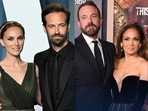 Natalie Portman and Benjamin Millepied (L), Jennifer Lopez and Ben Affleck (Centre), and Jason Momoa and Lisa Bonet (R) Natalie Portman and Benjamin Millepied (L), Jennifer Lopez and Ben Affleck (Centre), and Jason Momoa and Lisa Bonet (R)
