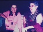 An old picture of Farah Khan with her mother Menaka Irani. An old picture of Farah Khan with her mother Menaka Irani.