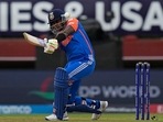 India's Suryakumar Yadav plays a shot.(PTI) India's Suryakumar Yadav plays a shot.(PTI)
