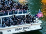 Team USA at the opening ceremony of Paris Olympics. Team USA at the opening ceremony of Paris Olympics.
