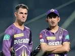 Ryan ten Doechate with Gautam Gambhir Ryan ten Doechate with Gautam Gambhir