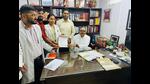 A delegation of ABVP workers meeting Uttar Pradesh deputy chief minister (HT) A delegation of ABVP workers meeting Uttar Pradesh deputy chief minister (HT)