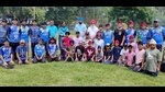 Players with Chief Guest Sukhdev Singh Aulakh President Punjab Baseball Association (Men & Women) during the 11th Sub-junior Ludhiana District Baseball championship in Ludhiana on Friday, July 26, 2024. (HT File) Players with Chief Guest Sukhdev Singh Aulakh President Punjab Baseball Association (Men & Women) during the 11th Sub-junior Ludhiana District Baseball championship in Ludhiana on Friday, July 26, 2024. (HT File)