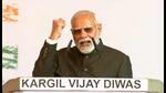 Prime Minister Narendra Modi speaking in Dras. (PTI) Prime Minister Narendra Modi speaking in Dras. (PTI)