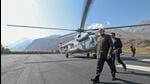 Prime Minister Narendra Modi visits the Kargil War Memorial on the occasion of the 25th Kargil Vijay Diwas, at Drass, on Friday. (BJP-X) Prime Minister Narendra Modi visits the Kargil War Memorial on the occasion of the 25th Kargil Vijay Diwas, at Drass, on Friday. (BJP-X)