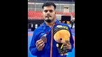 Tarun Sharma a para karate player has been appointed as a deputy clerk in MC Office Khanna after he staged a protest outside mini secretariat in Ludhiana on Friday. (HT File) Tarun Sharma a para karate player has been appointed as a deputy clerk in MC Office Khanna after he staged a protest outside mini secretariat in Ludhiana on Friday. (HT File)