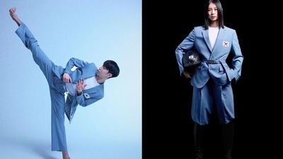 10. Team South Korea: Republic of Korea takes sophistication to a whole new level with a clean, lightweight belted suit setup from Musinsa Standard. (Photo by Twitter/timecaptales) 10. Team South Korea: Republic of Korea takes sophistication to a whole new level with a clean, lightweight belted suit setup from Musinsa Standard. (Photo by Twitter/timecaptales)