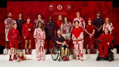 6. Team Canada: Lululemon is the official outfitter of Team Canada for the 2024 Paris Olympics. (Photo by Twitter/timecaptales) 6. Team Canada: Lululemon is the official outfitter of Team Canada for the 2024 Paris Olympics. (Photo by Twitter/timecaptales)