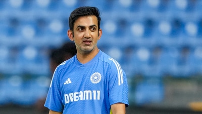 Indian head coach Gautam Gambhir during a practice session at the Pallekele International Cricket Stadium, in Pallekele. (PTI) Indian head coach Gautam Gambhir during a practice session at the Pallekele International Cricket Stadium, in Pallekele. (PTI)