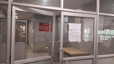 Hospital administration informed that they are also trying to access the CCTV footage of the floor and hospital entrance to trace the culprits. (HT Photo) Hospital administration informed that they are also trying to access the CCTV footage of the floor and hospital entrance to trace the culprits. (HT Photo)