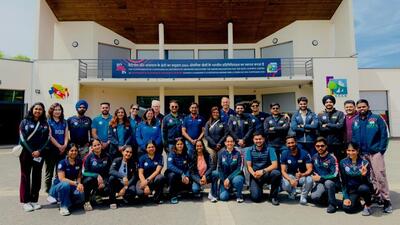 Indian shooting contingent for Paris Olympics. (NRAI) Indian shooting contingent for Paris Olympics. (NRAI)