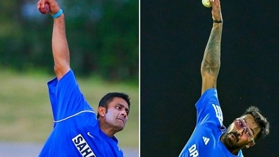 Hardik Pandya's Anil Kumble avatar at IND nets leaves LSG teasing fresh role for all-rounder (LSG/ X Image) Hardik Pandya's Anil Kumble avatar at IND nets leaves LSG teasing fresh role for all-rounder (LSG/ X Image)