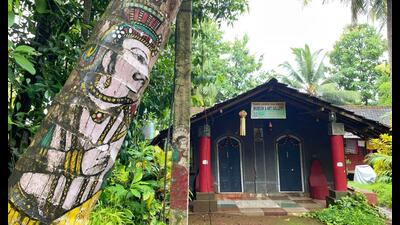 The Thakar Adivasi Kala Angan Museum and Art Gallery in Pinguli village in Sindhudurg, Maharashtra. (Veidehi Gite) The Thakar Adivasi Kala Angan Museum and Art Gallery in Pinguli village in Sindhudurg, Maharashtra. (Veidehi Gite)