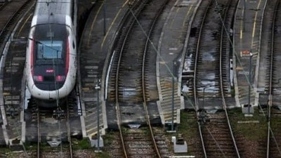 An InOui high-speed TGV train is parked on the Charenton-le-pont railway yard in Paris on February 16, 2024. French railway company SNCF suffered a massive attack of sufficient magnitude to paralyze its TGV network on the night of July 25, 2024 to July 26. (AFP) An InOui high-speed TGV train is parked on the Charenton-le-pont railway yard in Paris on February 16, 2024. French railway company SNCF suffered a massive attack of sufficient magnitude to paralyze its TGV network on the night of July 25, 2024 to July 26. (AFP)