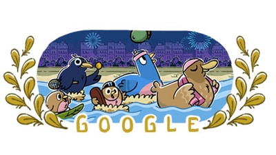 A new Google Doodle on opening day of Paris Olympics 2024. A new Google Doodle on opening day of Paris Olympics 2024.