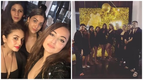 Sonakshi Sinha shared pics with Huma Qureshi ahead of wedding. Sonakshi Sinha shared pics with Huma Qureshi ahead of wedding.