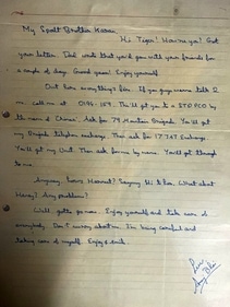 The last letter writen by Anuj Nayyar addressed to his brother, which the latter considers as his most precious memory till date. The last letter writen by Anuj Nayyar addressed to his brother, which the latter considers as his most precious memory till date.